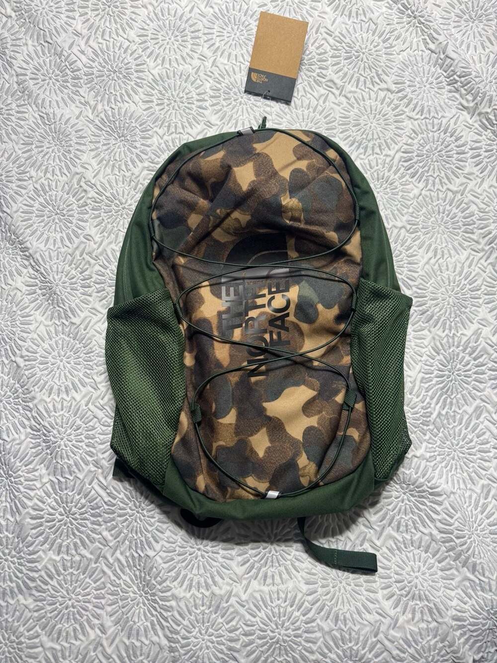 The North Face Youth Court Jester Backpack One Size Utility Brown Green Camo